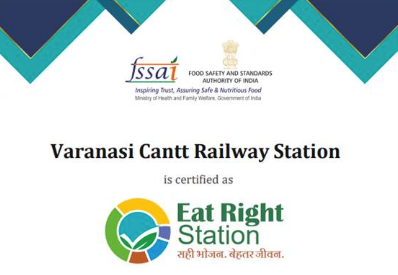 FSSAI grants 5-star rating certification to Varanasi Cantt Railway Station