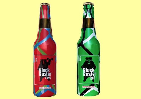 Blockbuster Beer introduces new sleeved packaging for bottles