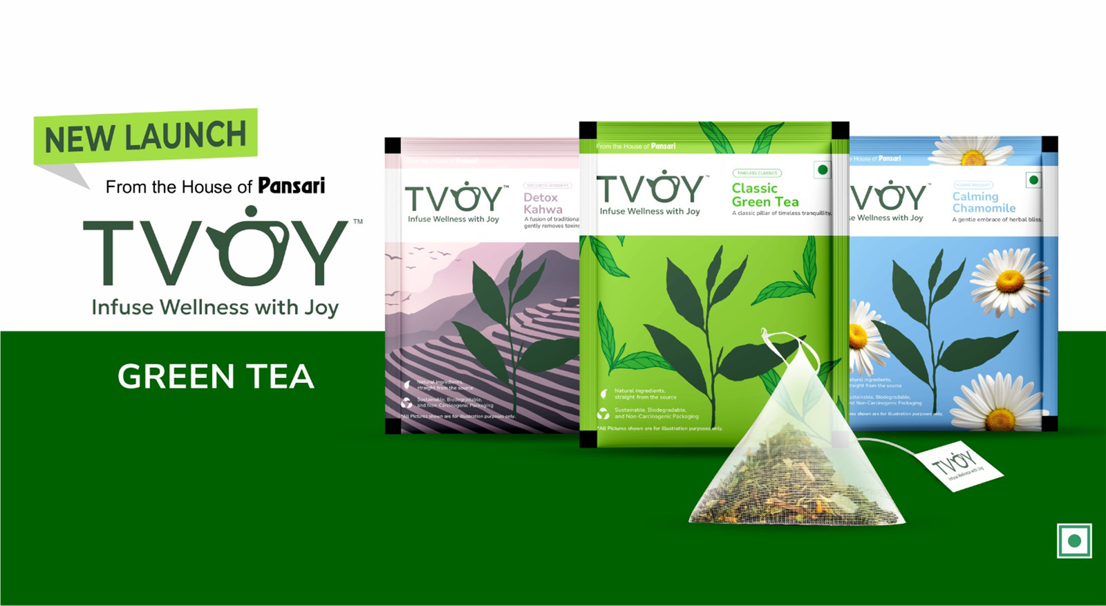Pansari Group launches TVOY GREEN TEA at AAHAR 2024