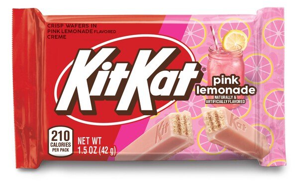 KIT KAT debuts pink lemonade-flavoured bar