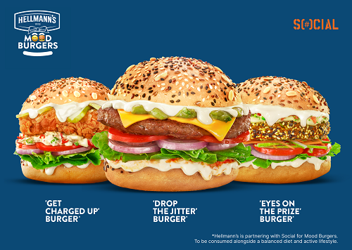 Hellmann’s and SOCIAL launch limited-edition mood burgers menu