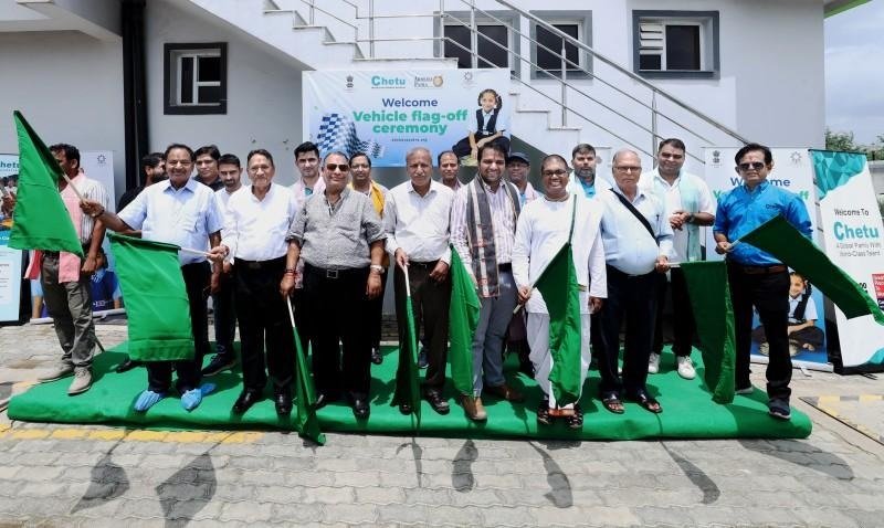 Chetu Foundation donates seven fully electric meal delivery vehicles to Akshaya Patra Foundation