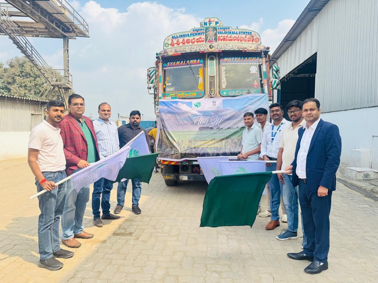 APEDA facilitates first export of fortified rice kernel from Chhattisgarh to Costa Rica