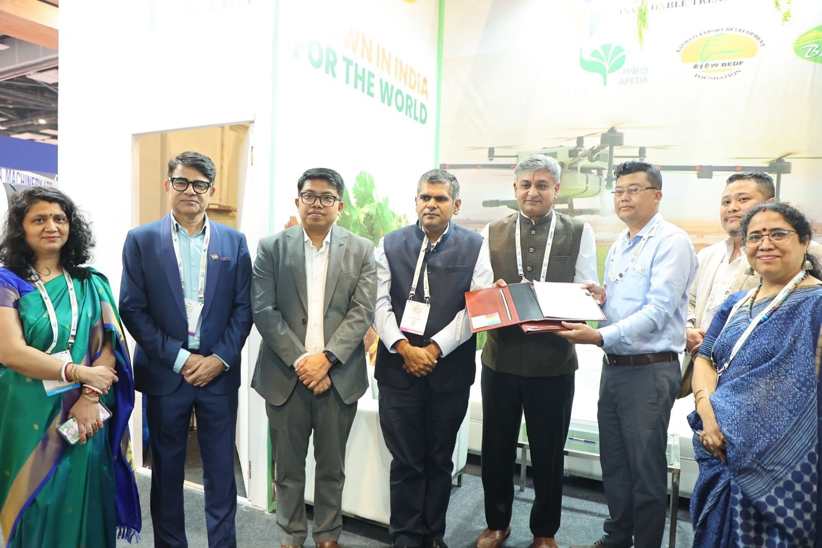 APEDA facilitates MoU between Shree Gajanan Industries, Nizamabad and Chakhao Poireiton Organic Producer Company, Imphal