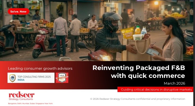 Quick commerce to accelerate India’s ~$100 Bn packaged F&B market: Redseer